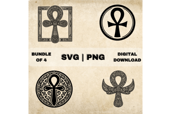 Download Ankh SVG Bundle, Egyptian Cross Clipart - Ankh Collection