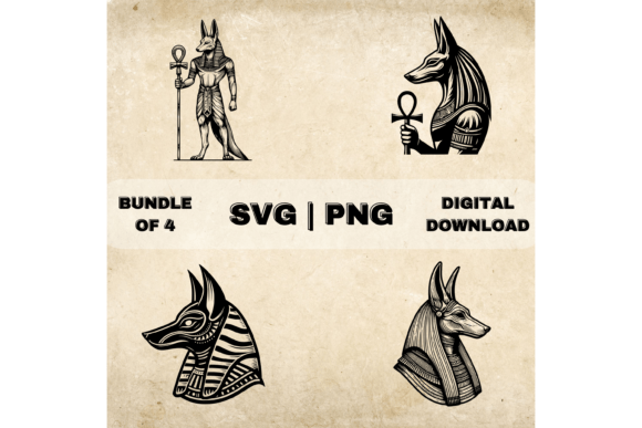 Download Anubis Ankh SVG Bundle, Egyptian God - Ankh Collection