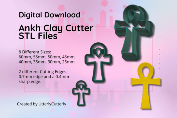 Download Clay Cutter STL File Ankh- Ancient Egypt - Ankh Collection